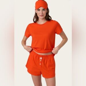 Cozyland Mia Boxer Mask Set in Scarlet